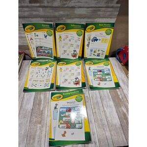 Crayola Basic Skills Activity Book Lot 7 Pre-K Grade 1 Alphabet Math Phonics